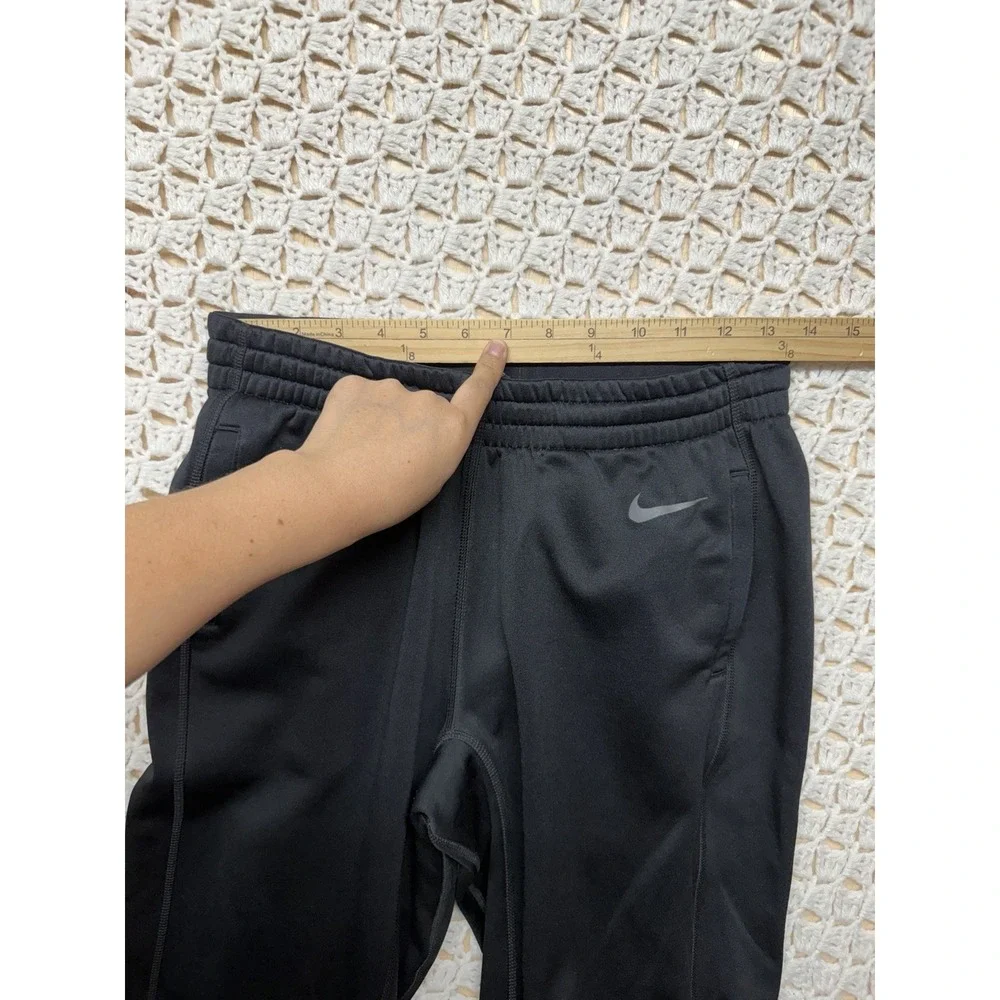 Nike Dri-FIT Therma fleece athletic pants Mens Sz S Black Straight W27 L27